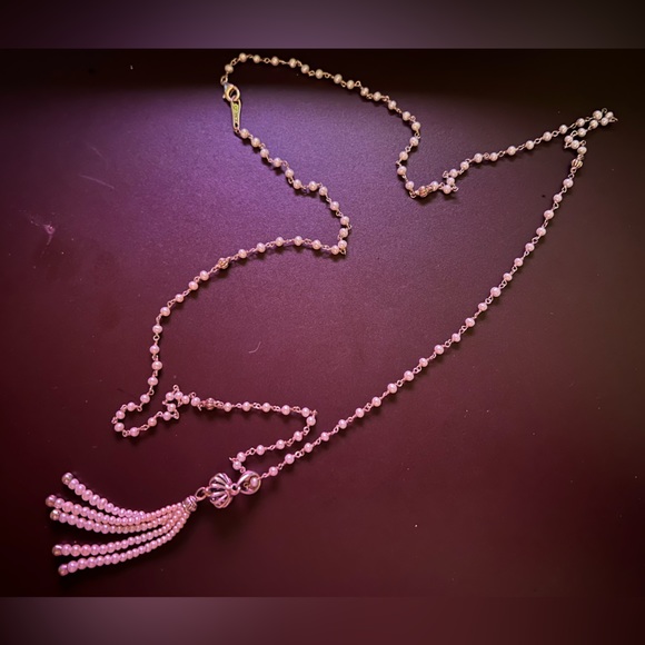 Lagos Pearl Tassel Pendant Necklace - Picture 1 of 2
